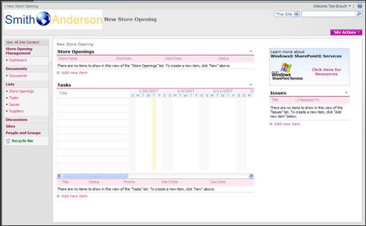 New Store Opening template screenshot