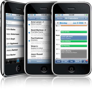 iPhone with exchange