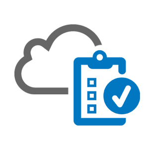 Cloud and checklist graphic