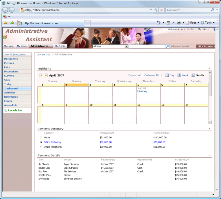 SharePoint Administrative Assistant