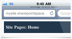 SharePoint Foundation 2010 Mobile Access Features