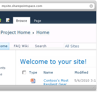 SharePoint 2010 Sites Features