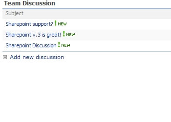 SharePoint Discussions Web Part