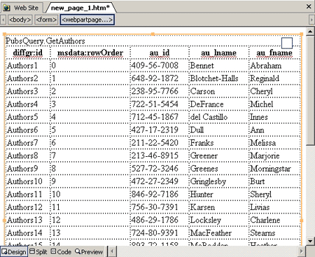 FrontPage - Connecting a Data Source