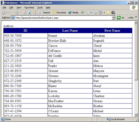 FrontPage - PubsQuery Web Service
