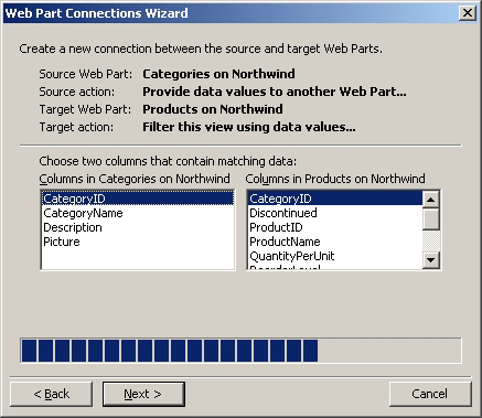 FrontPage - Web Parts Connection Wizard 2
