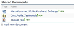 SharePoint Shared Documents Web Part