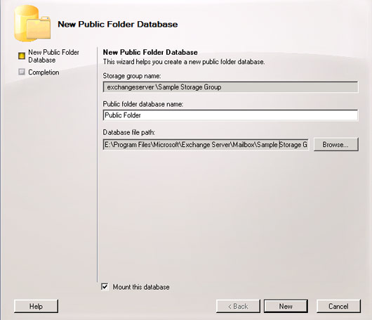 Public Folder Config - Exchange 2007